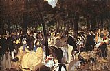 Concert Canvas Paintings - Concert in the Tuileries